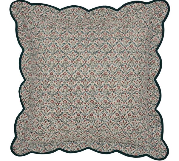 Brophy Embroidery Green Pillow Sham